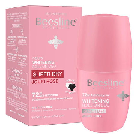 Beesline® Apitherapy Whitening Aluminium Free Deodorant Roll-On Super Dry Jouri Rose 50 mL