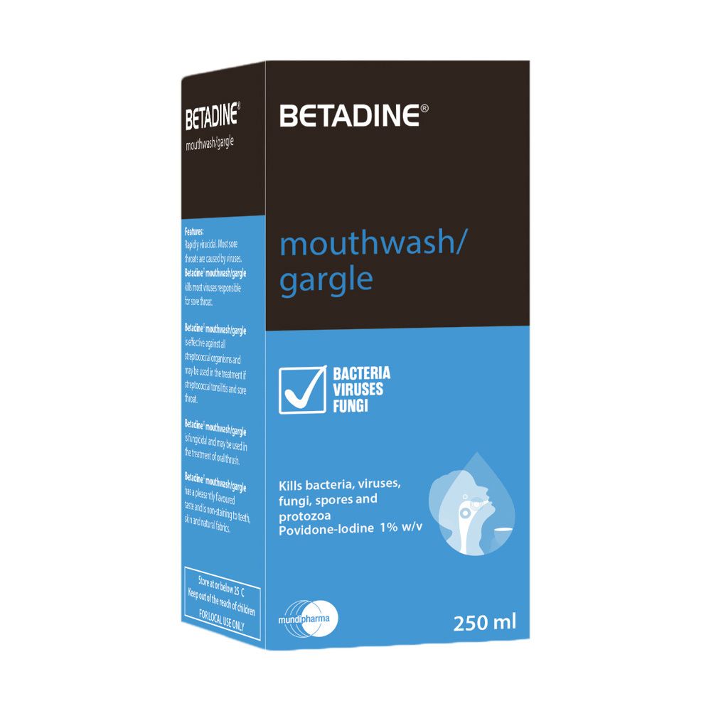 Betadine Mouthwash/Gargle 250 mL