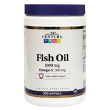 21st Century Omega 3 Fish Oil 1000mg Softgel For Heart Health, Pack of 300's