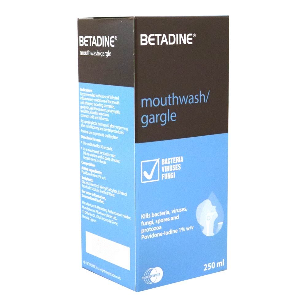 Betadine Mouthwash/Gargle 250 mL