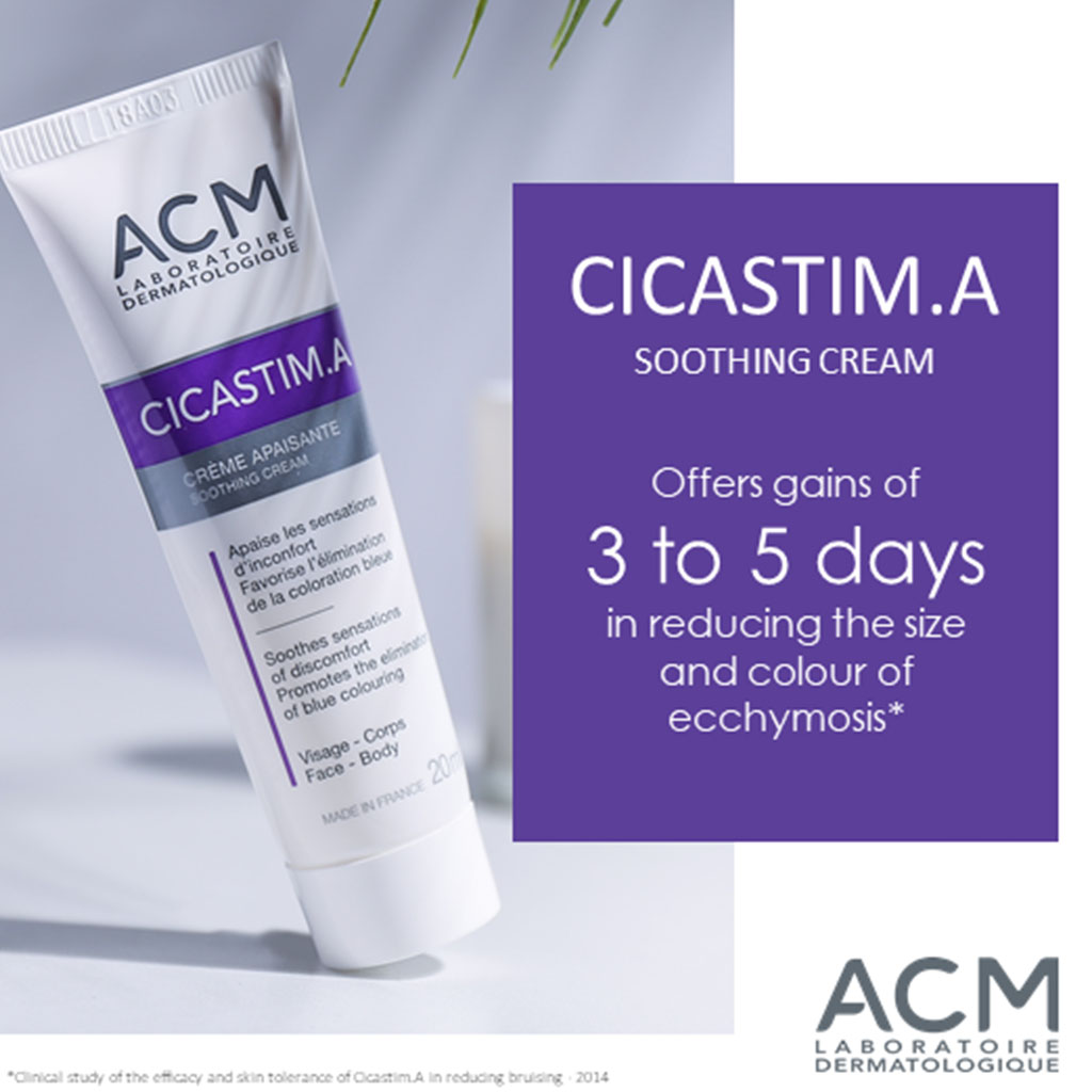 ACM Cicastim كريم مهدئ للكدمات والكدمات 20 مل