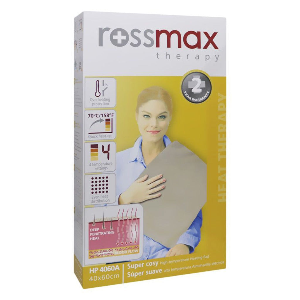 Rossmax HP4060A وسادة تدفئة فائقة الراحة وعالية الحرارة مع قابس 3 سنون