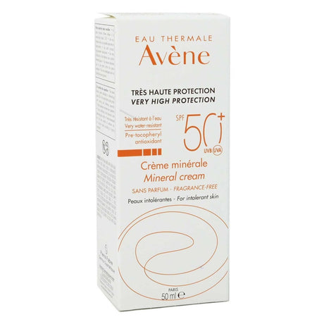 Avene SPF50+ Mineral Sunscreen Cream For High Sun Protection 50ml