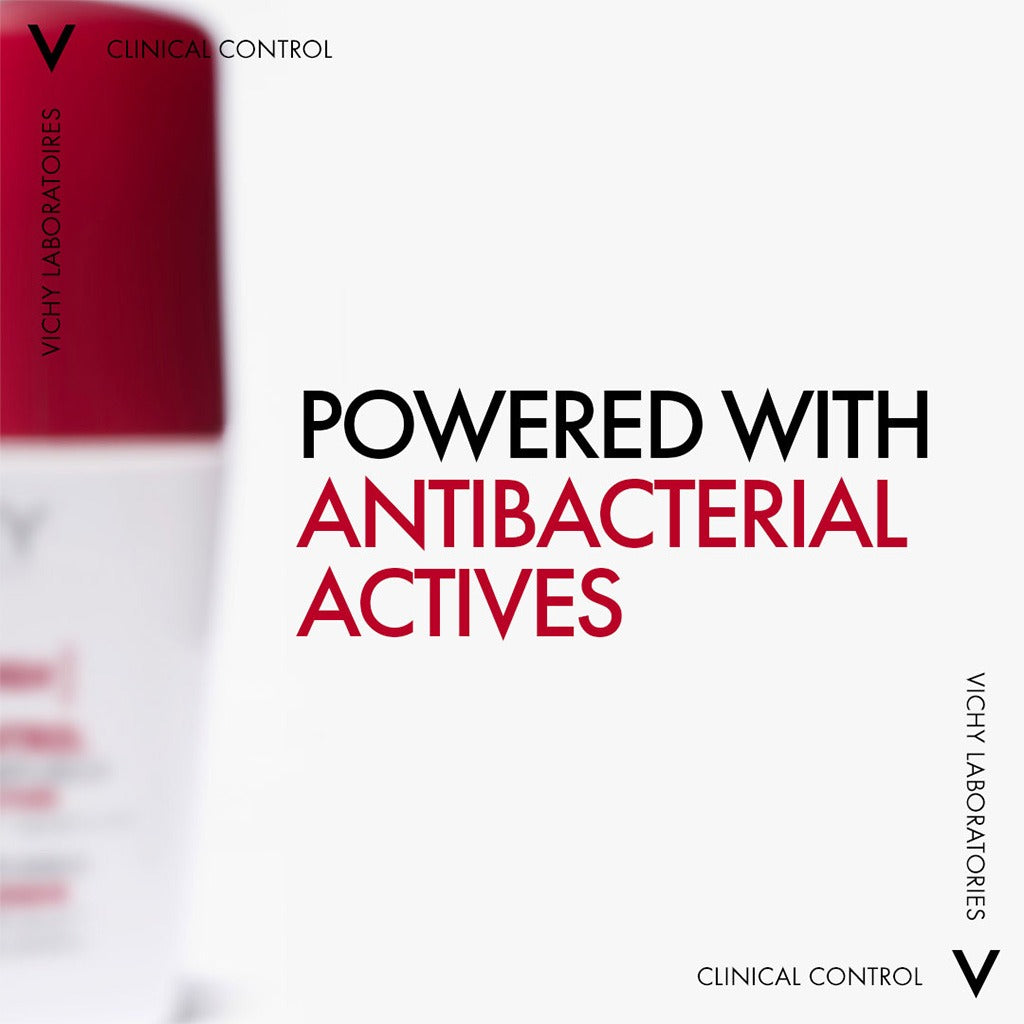 Vichy 96 Hour Clinical Control Dry Touch Anti-Odour Deodorant Roll-On For Women 50ml