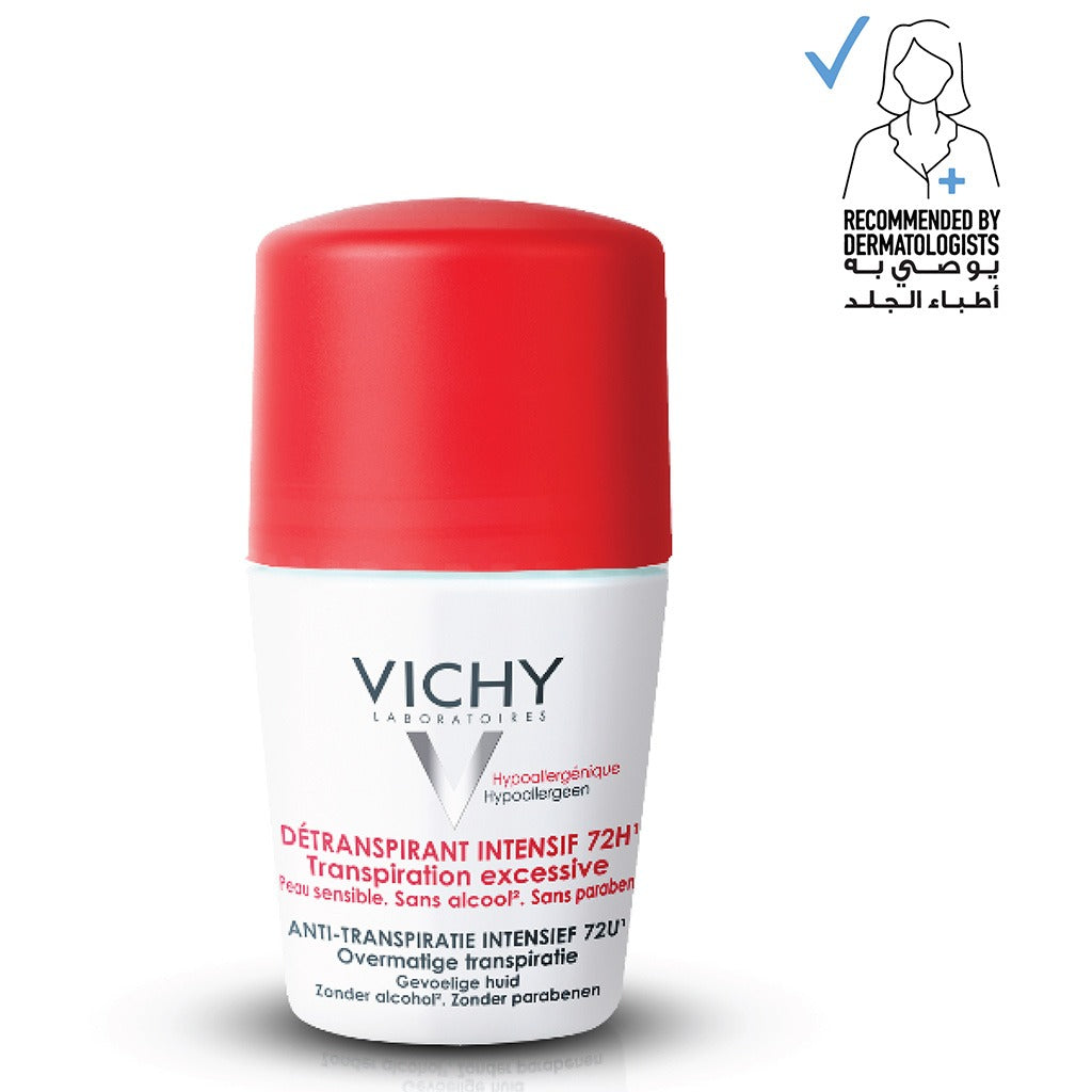 Vichy 72 Hours Stress Resist Anti-Perspirant Deodorant Roll-On For Excessive Perspiration 50ml