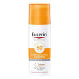 كريم الحماية من الشمس Eucerin Sun SPF 50+ Sun Creme Tinted CC متوسط ​​مضاد للشيخوخة 50 مل