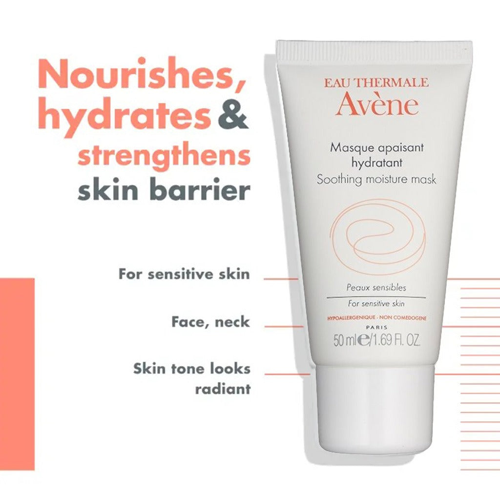 Avene Soothing Moisture Mask For Sensitive Skin 50ml