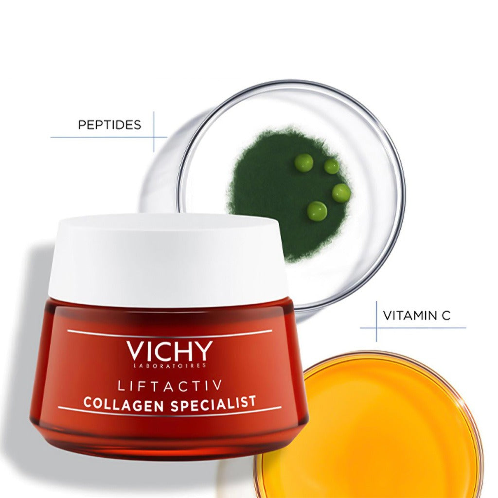 Vichy Liftactiv Collagen Specialist Anti Aging, Anti-Wrinkle Face Moisturizing Day Cream 50ml