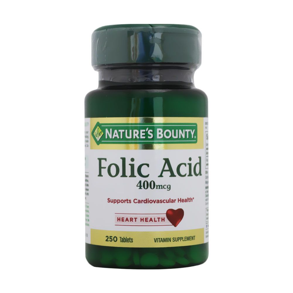 Nature's Bounty Folic Acid 400 mcg Tablets 250's