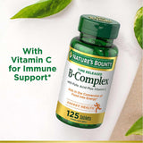 Nature's Bounty B-Complex with Folic Acid Plus Vitamin C Tablets 125's