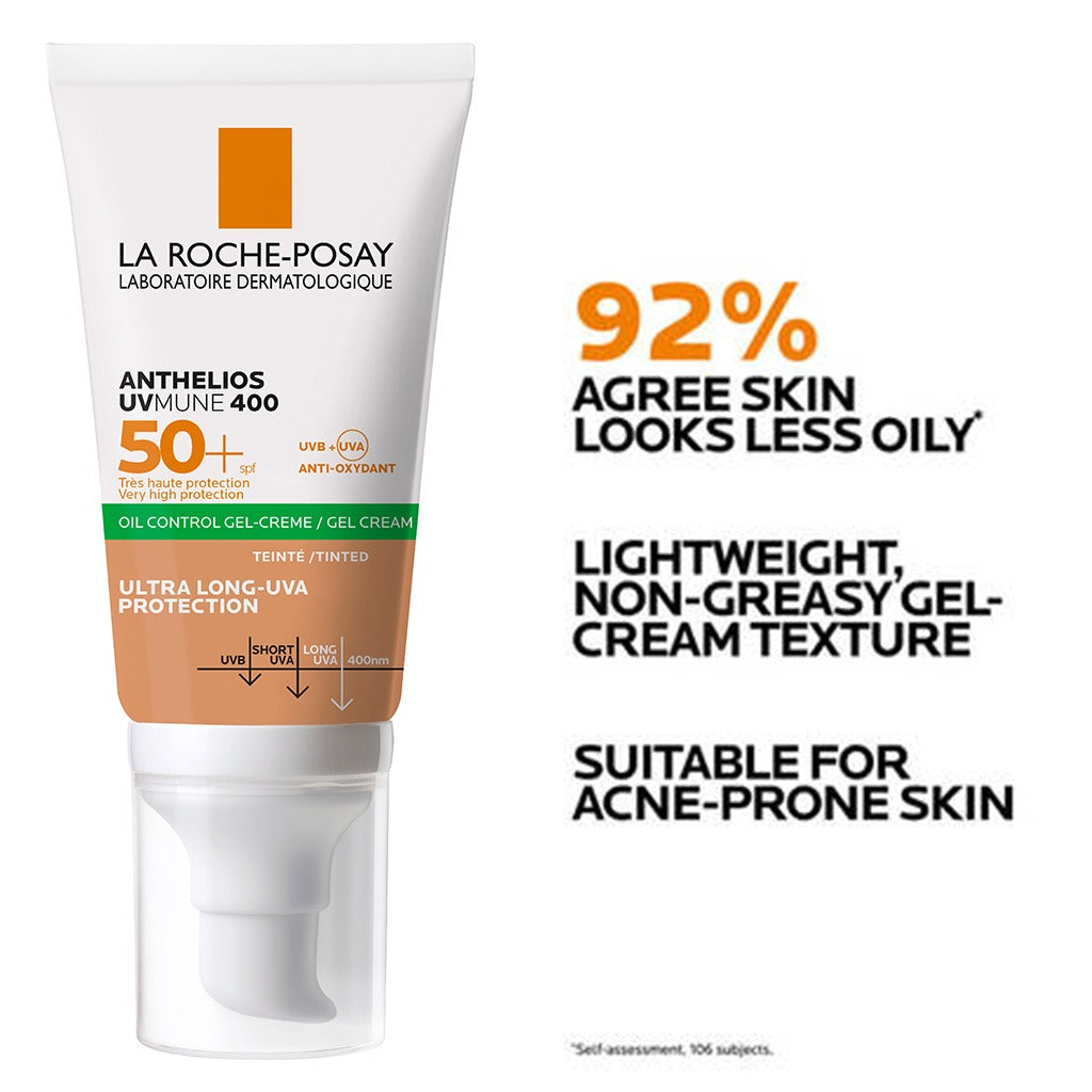 La Roche-Posay Anthelios UVMune 400 SPF 50+ Oil Control Tinted Gel Cream 50ml