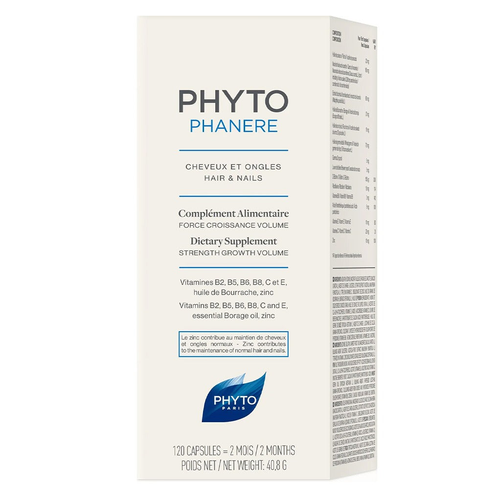 Phyto Phytophanere Hair & Nail Supplement Capsules, Pack of 120's