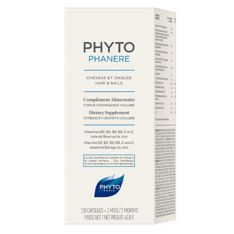 Phyto Phytophanere Hair & Nail Supplement Capsules, Pack of 120's