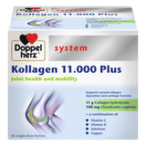 Doppelherz Kollagen 11.000 Plus مكمل كولاجين قابل للشرب لصحة المفاصل، قوارير جرعة واحدة، عبوة من 30 قطعة