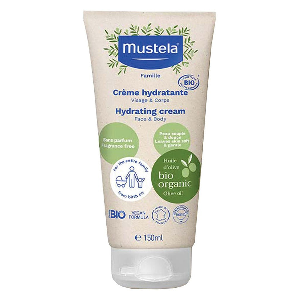 Mustela Bio Organic Hydrating Baby Cream For Face And Body 150ml