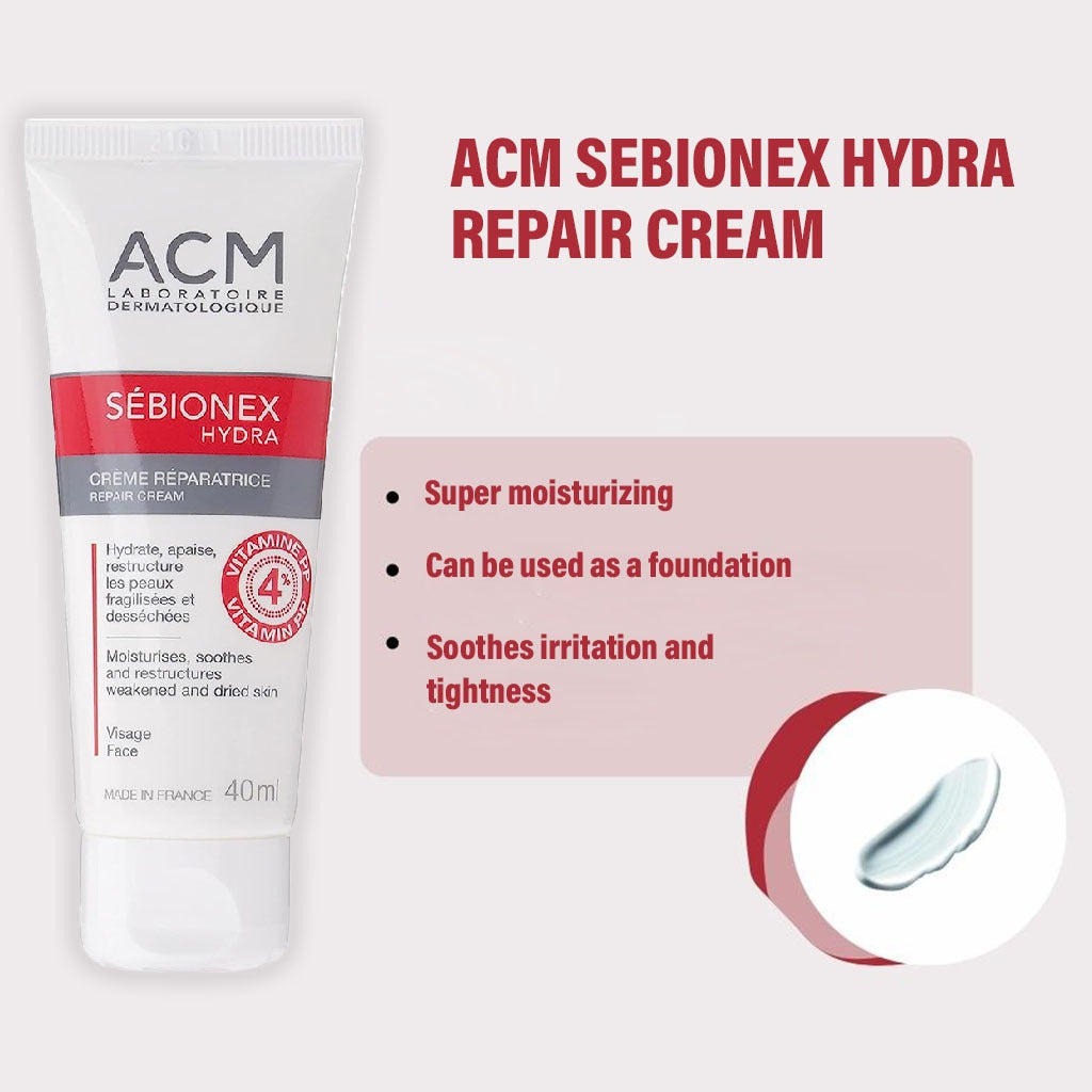 ACM Sebionex Hydra Repair Cream, Moisturiser For Weak And Dry Skin 40ml