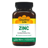 Country Life Zinc Target-Mins® 50 mg Tablets For Immune Health, Pack of 90's