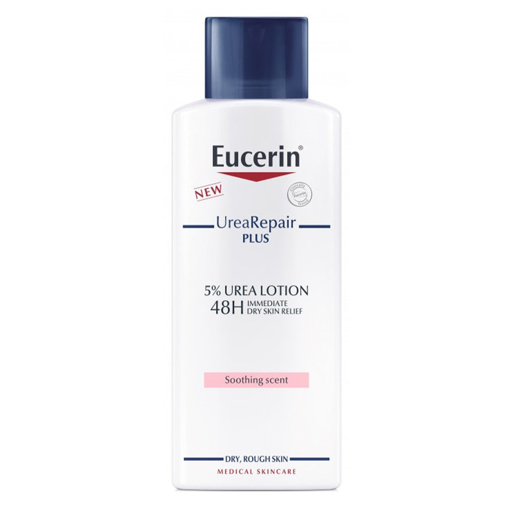 Eucerin Urea Repair Plus 5% Urea Lotion With Soothing Scent For 48Hour Dry & Rough Skin Relief 250ml