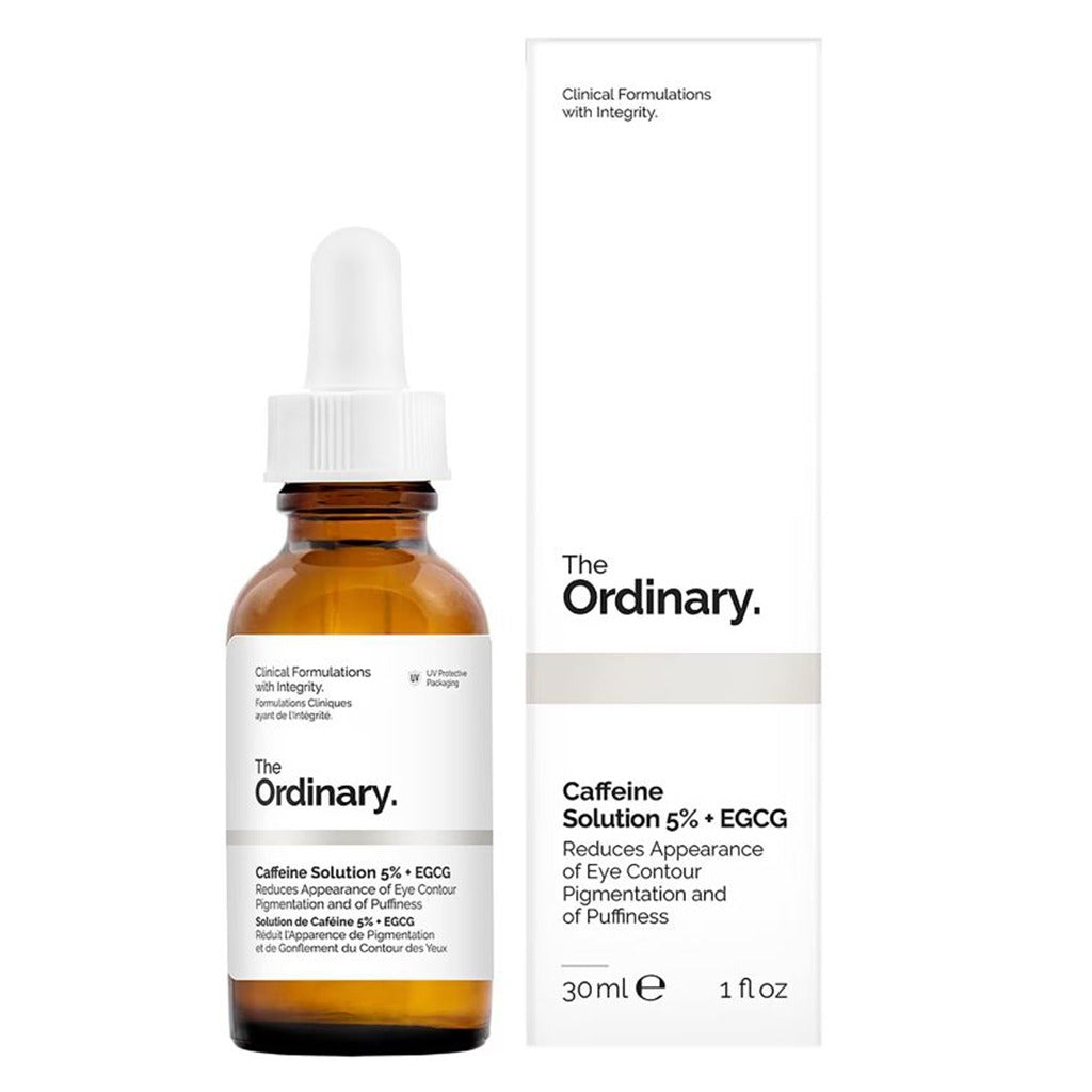 The Ordinary Caffeine Solution 5% & EGCG Water Based Eye Serum Undereye Puffiness & Pigmentation 30ml