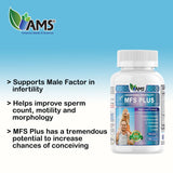 AMS MFS Plus Vegetable Capsules To Increase Male Fertility, Pack of 120's