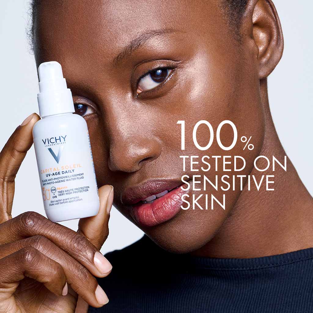 Vichy Capital Soleil UV-Age Daily SPF50+ PA++++ Anti Ageing Fluid Sunscreen With Niacinamide 40ml