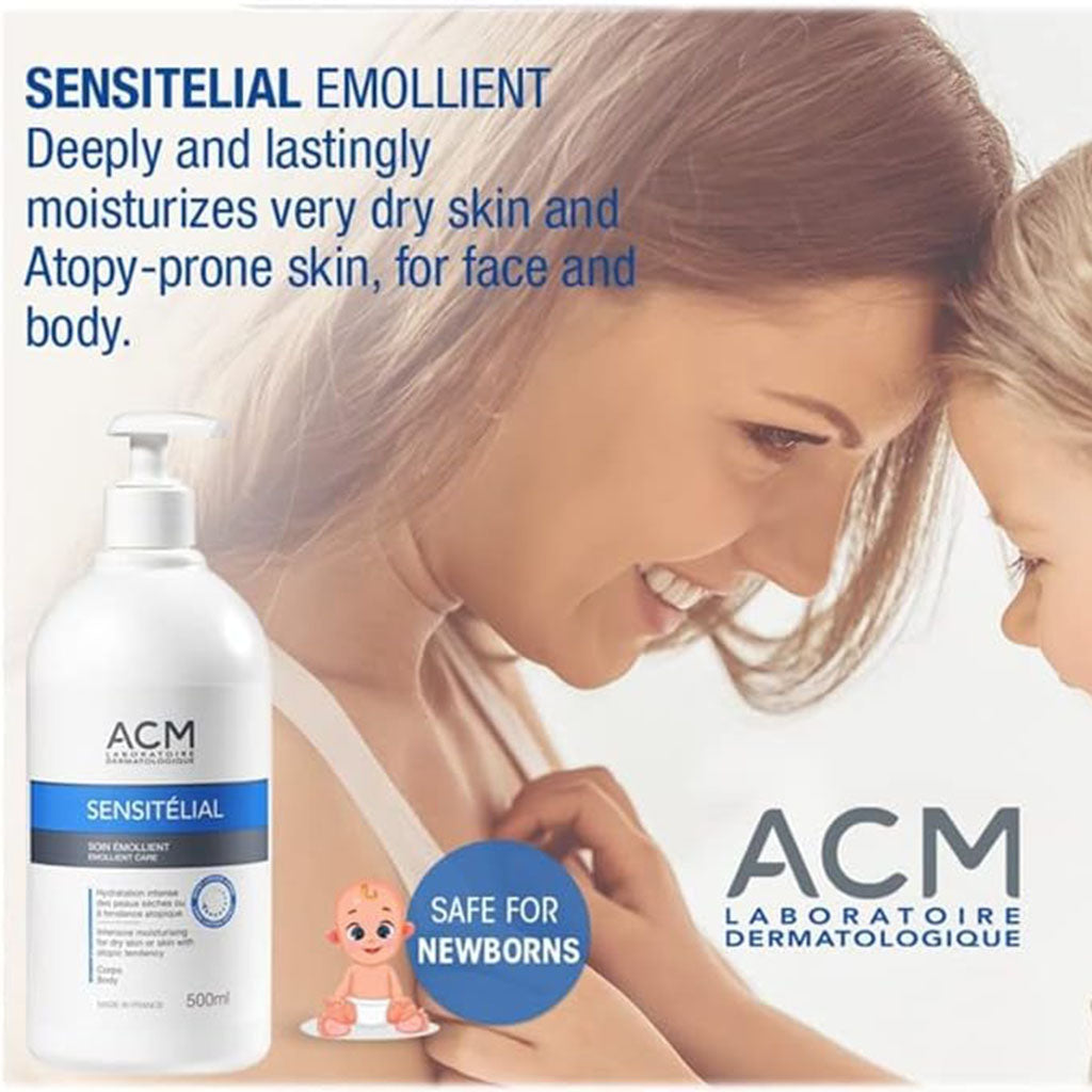 ACM Sensitelial Emollient Care Moisturiser For Dry & Atopy-Prone Skin 500ml