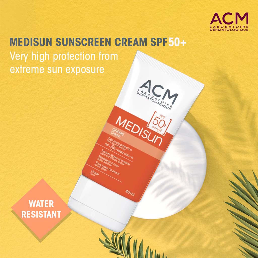 ACM Medisun SPF50+ Invisible Face Sunscreen Cream For Sun Protection 40ml