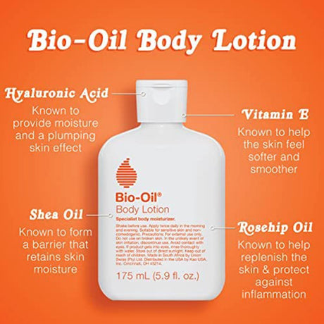 Bio-Oil Ultra-light Daily Moisturiser Body Lotion For Dry Skin 175ml