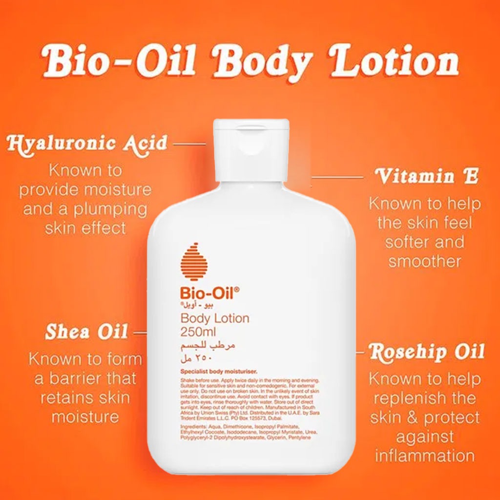 Bio-Oil Ultra-light Daily Moisturiser Body Lotion For Dry Skin 250ml