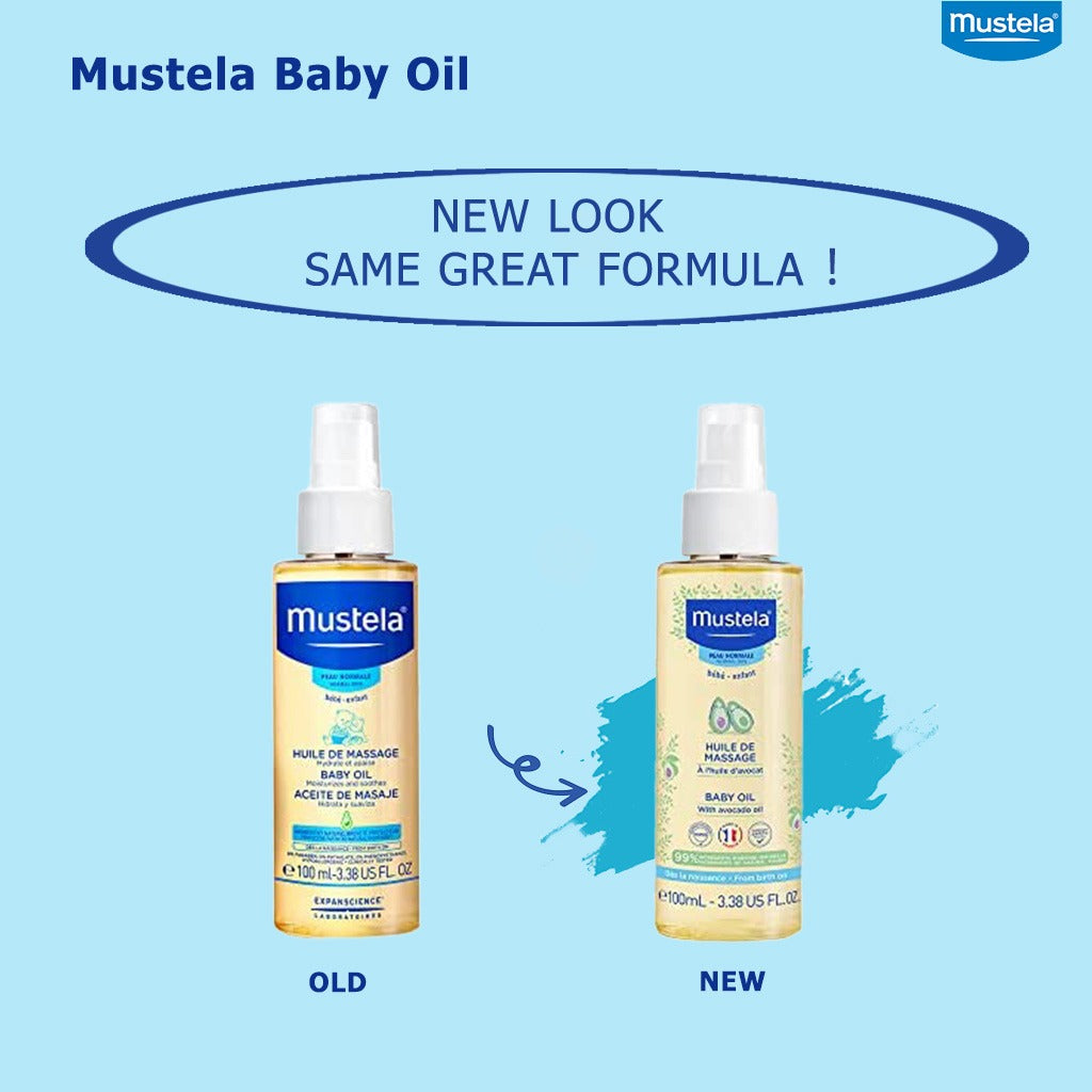 Mustela Baby Massage Oil with Avocado 100 mL