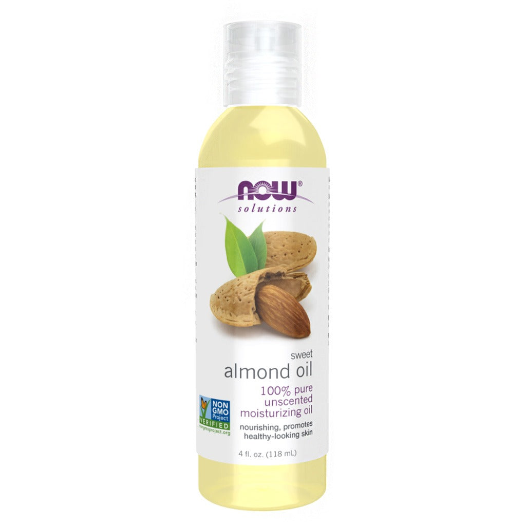 Now Solutions 100% Pure Sweet Almond Moisturizing Oil 118ml