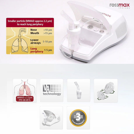 Rossmax Piston Nebulizer NA100 For Respiratory Care