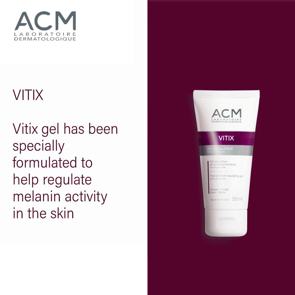 ACM Vitix Pigmentation Regulating Gel For Face & Body, Re-Pigmentation Treatment For Vitiligo 50ml