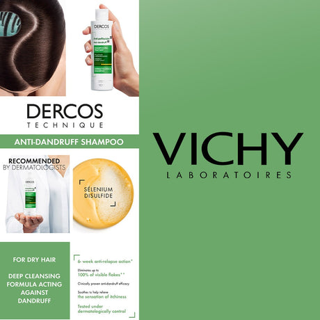 Vichy Dercos Anti Dandruff Shampoo For Dry Hair 200ml