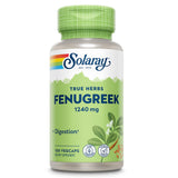 Solaray True Herbs Fenugreek 1240mg Vegetarian Capsule For Digestive Support, Pack of 100's