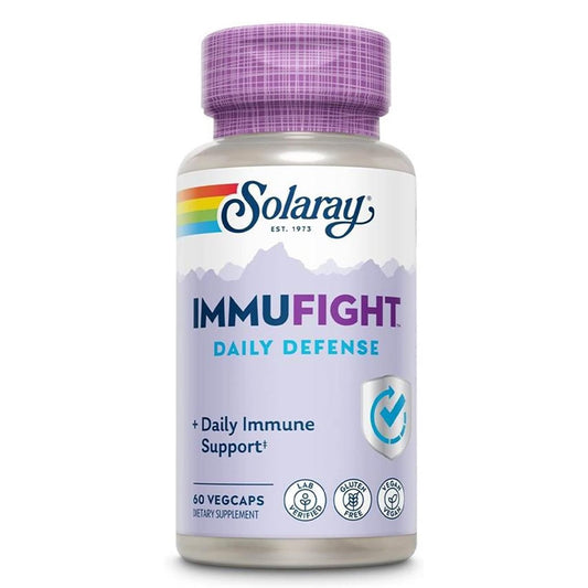 Solaray كبسولات نباتية Immufight Daily Defense لدعم المناعة، عبوة مكونة من 60 كبسولة