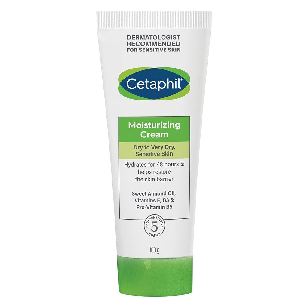 Cetaphil Moisturizing Cream, Face & Body Moisturizer For Men & Women With Dry to Very Dry Sensitive Skin, Unscented, 100g