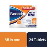 Panadol Cold & Flu All In One Tablets For Cough, Cold & Flu Symptoms, Pack of 24's