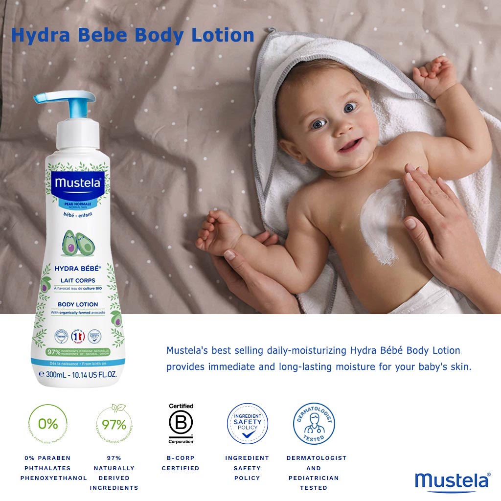 Mustela Baby Hydra Bebe Moisturizing Body Lotion 300 mL