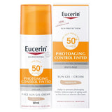 Eucerin Sun SPF 50+ Sun Creme Tinted CC Medium Anti-Aging Sunscreen 50ml