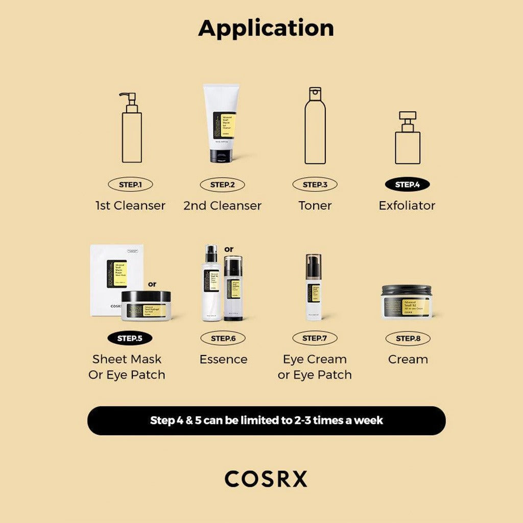 Cosrx Advanced Snail Radiance Dual Essence Facial Serum 80ml