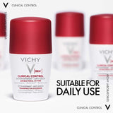 Vichy 96 Hour Clinical Control Dry Touch Anti-Odour Deodorant Roll-On For Women 50ml