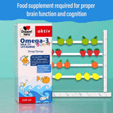 Doppelherz aktiv Kinder Omega-3 Syrup For Children's Cognitive Development 250ml