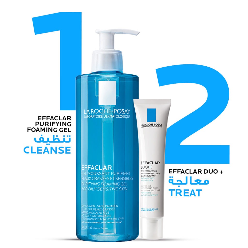 La Roche-Posay Effaclar Acne Foaming Cleansing Gel For Oily & Acne Prone Skin 400ml