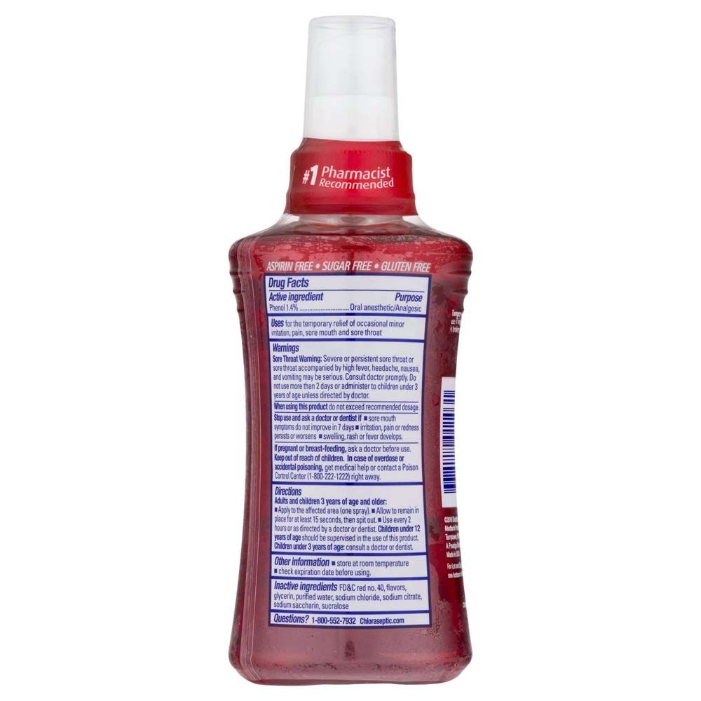 Chloraseptic Sore Throat Cherry Spray 177 mL