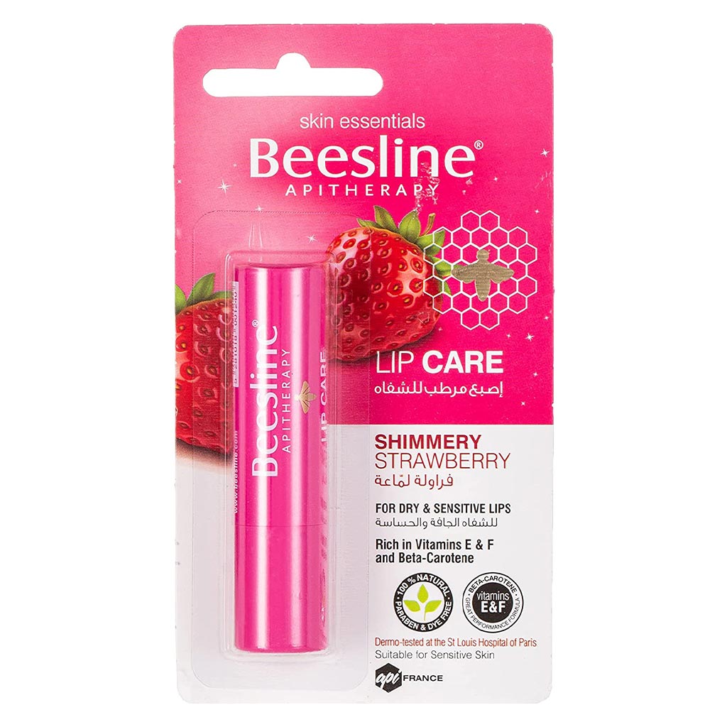 Beesline® Apitherapy Lip Care Stick Shimmery Strawberry 4 g