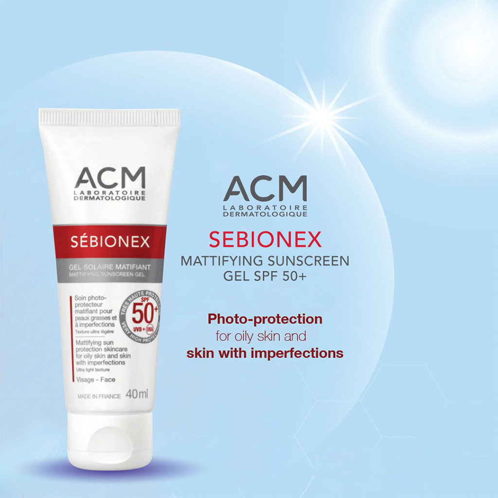 جل الحماية من الشمس Sebionex SPF50+ من ACM، 40 مل