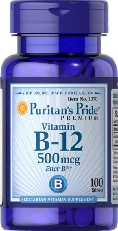 Puritan's Pride B-12 500mcg 100s