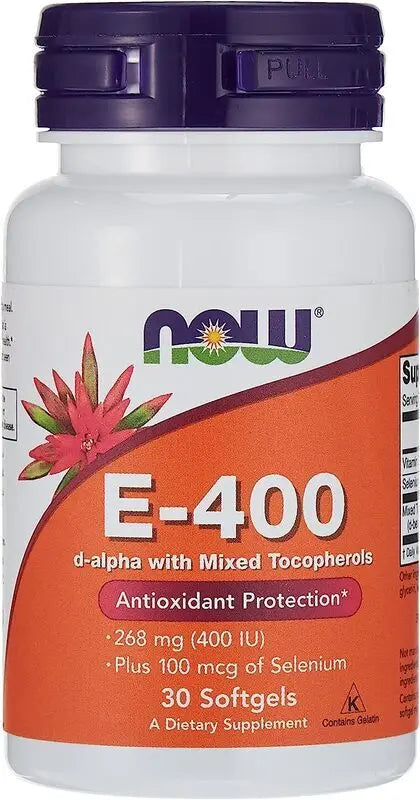 Now E-400 Antioxidant Mixed Tocopherols 30s NOW