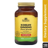 Sunshine Nutrition Korean Ginseng 100 Capsules